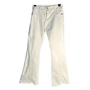 Altered State Emberly White Front Pocket Flare Jeans Sz Small